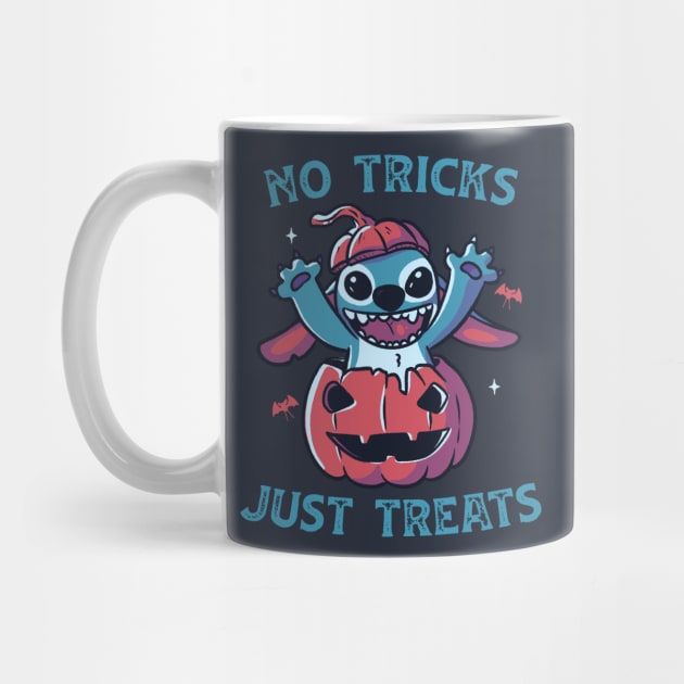 No Tricks Just Treats Funny Cute Spooky by eduely